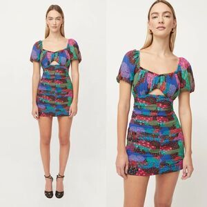 RHODE Clara mini dress in Enchanted Woods